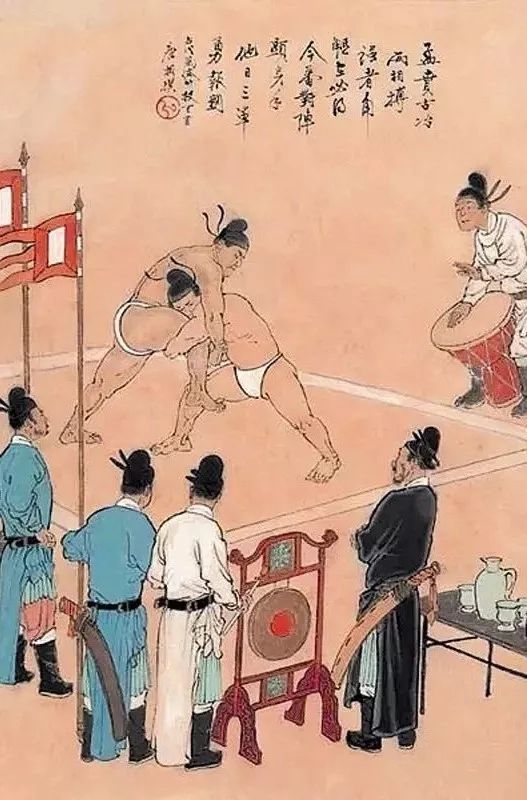 古代摔跤规则图_摔跤古代怎么说_古代的摔跤